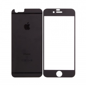 Закаленное стекло iPhone 6/6S двуст матовое черное