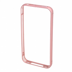 Бампер на iPhone 4/4S металлический розовое золото
