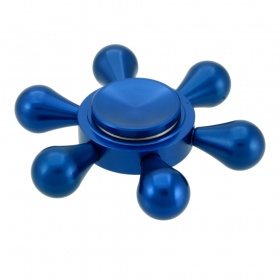 Спиннер металлический 6-и конечный круглый синий