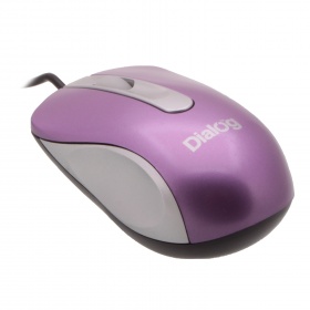 Мышь Dialog MOP-18SU USB, оптич. 3 кнопки, 800 dpi серебр