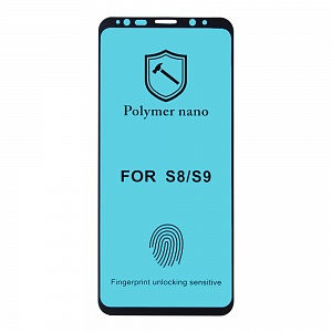 Закаленное стекло Samsung G950F/S8 Polimer Nano черное
