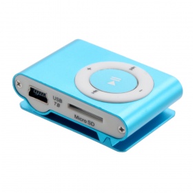 Плеер RK-304 синий microSD/прищепка