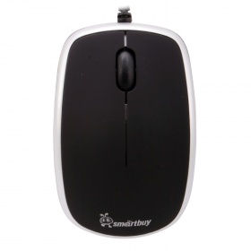 Мышь SmartBuy 313 оптическая, 1000 dpi черная-серебро 