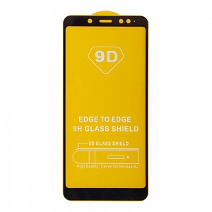 Закаленное стекло Xiaomi Redmi Note 5/5 Pro 2D черное 9H Premium Glass