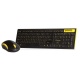 Клавиатура + мышь SmartBuy 23350AG черно/желтая