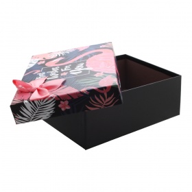 Коробка подарочная с бантиком H1-KKA-1 Фламинго 16*11*8
