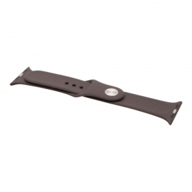 Браслет для Apple Watch 38/40 мм силиконовый темно-коричневый
