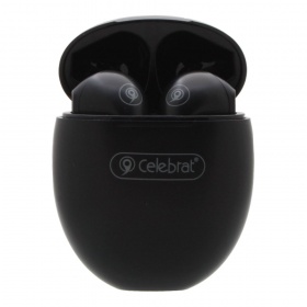 Наушники TWS Bluetooth Celebrat W3 с микрофоном черный