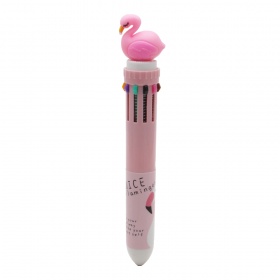 Ручка многоцветная Фламинго (10 в 1) No: BP-655