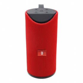 Стереоколонка Bluetooth CHARGE J5 USB, Micro SD, FM, фонарь красная