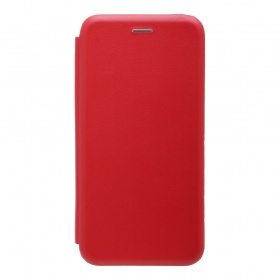 Книжка iPhone 7/8 Plus красная горизонтальная на магните