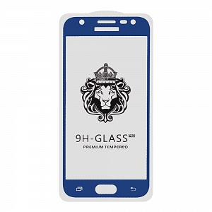 Закаленное стекло Samsung J3 2017/J330F 2D синее 9H Premium Glass