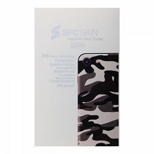 Наклейка iPhone 6/6S на корпус SFC SKIN Камуфляж коричневая