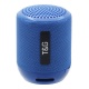 Стереоколонка Bluetooth CHARGE TG129 USB, Micro SD, AUX, синяя