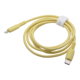 Кабель 2 выхода Lightning 8-pin - Type-C Baseus CATLDC-06 желтый 1000 мм