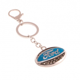 Брелок для ключей с кольцом со стразами Ford