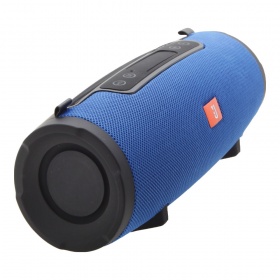 Стереоколонка Bluetooth CHARGE E16 USB, Micro SD, AUX, подставка для телефона, синяя