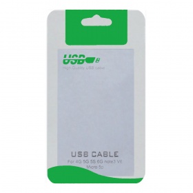 Пакет Zip-lock USB cable 8x14 см зеленый