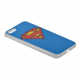 Накладка iPhone 7/8 силиконовая рисунки Superman синяя