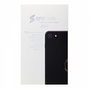 Наклейка iPhone 7/8 на корпус SFC SKIN Череп черная