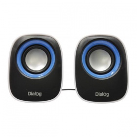 Акус. система Dialog 2.0 AC-06UP 6W RMS, USB, черно-белая