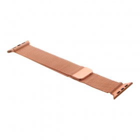 Браслет для Apple Watch 42/44 мм металлический Милан розовое золото
