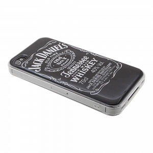 Накладка iPhone 4/4S силиконовая лаковая антигравитационная Jack Daniel's