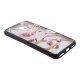 Накладка Meizu M5s пластиковая с резиновым бампером рисунки и стразы Цветок на ветке