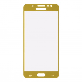 Закаленное стекло Samsung J5 2016/J510F 2D золото