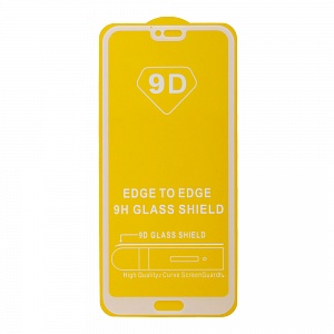 Закаленное стекло Huawei Honor 10 2D белое 9H Premium Glass