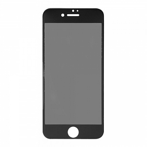 Закаленное стекло iPhone 7/8 3D АнтиШпион затемненное черное