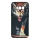 Накладка Samsung G950F/S8 резиновая матовая рисунки Luxo волк цветной
