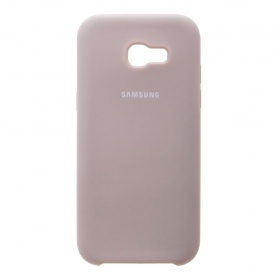 Накладка Samsung A5 2017/A520F Silicone Case прорезиненная фиолетовая пастель