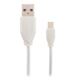 Кабель micro USB Awei CL-982 текстильный белый 1000 мм
