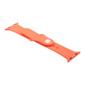 Браслет для Apple Watch 42/44 мм силиконовый оранжевый