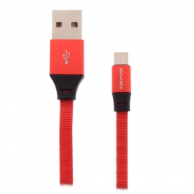 Кабель micro USB Awei CL-98 текстильный красный 1000 мм