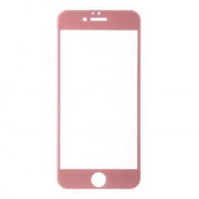 Закаленное стекло iPhone 6/6S 3D розовое золото Kato