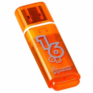 К.П. USB 16 Гб SmartBuy Glossy оранжевая