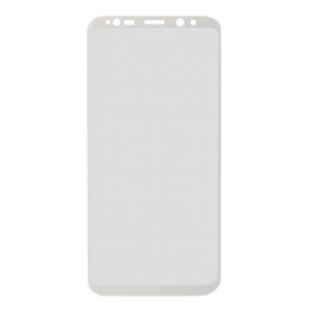 Закаленное стекло Samsung G955F/S8 Plus закругленное белое