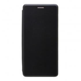 Книжка Samsung Note 10 черная горизонтальная на магните