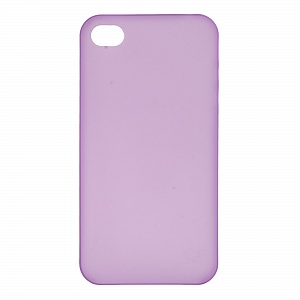 Накладка iPhone 4/4S пластиковая матовая ультратонкая фиолетовая