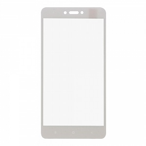 Закаленное стекло Xiaomi Redmi Note 4X 2D белое в тех. пакете