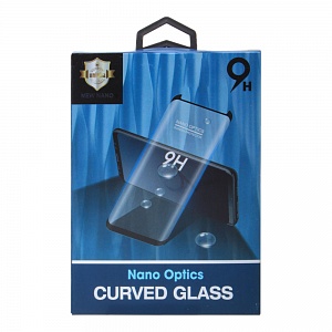 Закаленное стекло Samsung G965F/S9 Plus закругленное с нано клеем и УФ лампой