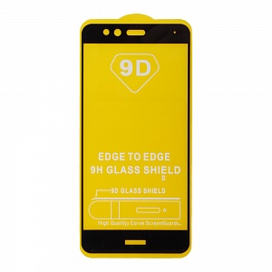 Закаленное стекло Huawei Honor 8 2D черное 9H Premium Glass