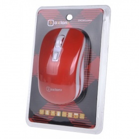Мышь OXION OMSW009RD беспроводная, красная, 1000/1600 DPI, 3 кн. (OMSW009RD)