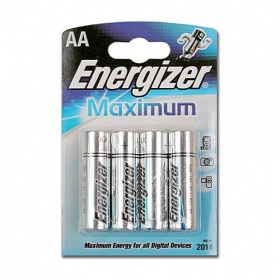 Элемент питания LR6 Energizer Maximum (4 на блистере)
