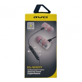 Наушники Awei ES-910TY вакуумные с микрофоном серебро