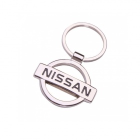 Брелок для ключей с кольцом хром Nissan