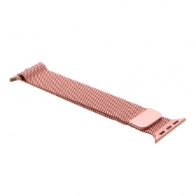 Браслет для Apple Watch 38/40 мм металлический Милан розовый