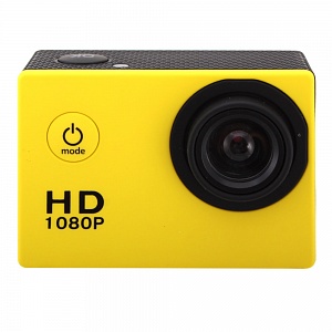 Экшн-камера Sports Cam X6000 Full HD, 30FPS, 2'', 140º, желтая